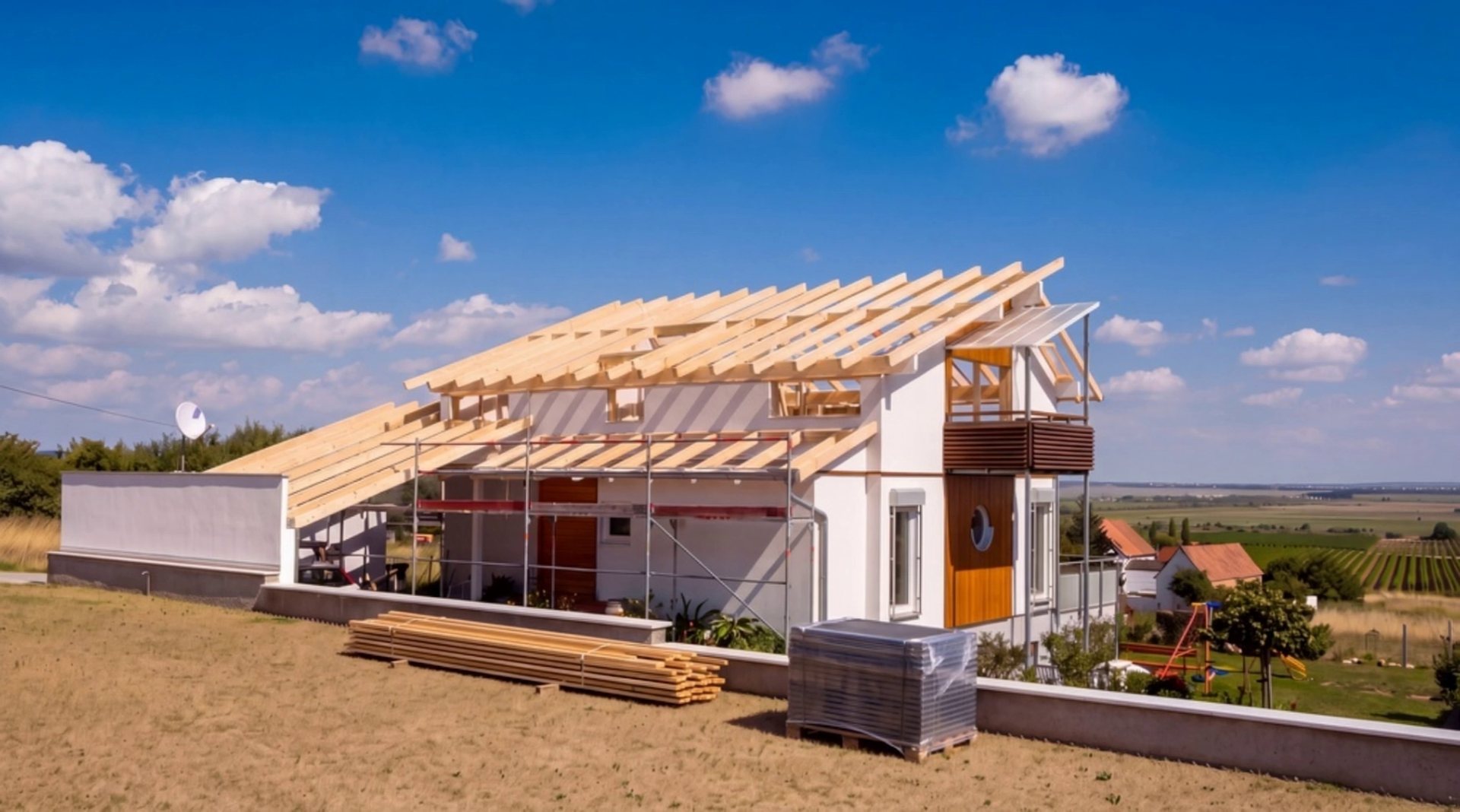 Einfamilienhaus mit neuem Aluminiumdach der Spenglerei Ohr